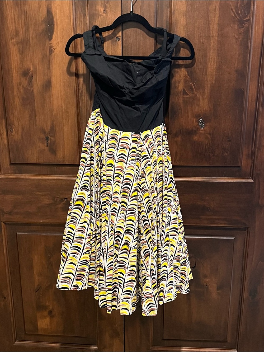 Anthropologie Girls from Savoy Memory of Feathers Halter Vintage Pinup Dress - Picture 7 of 13